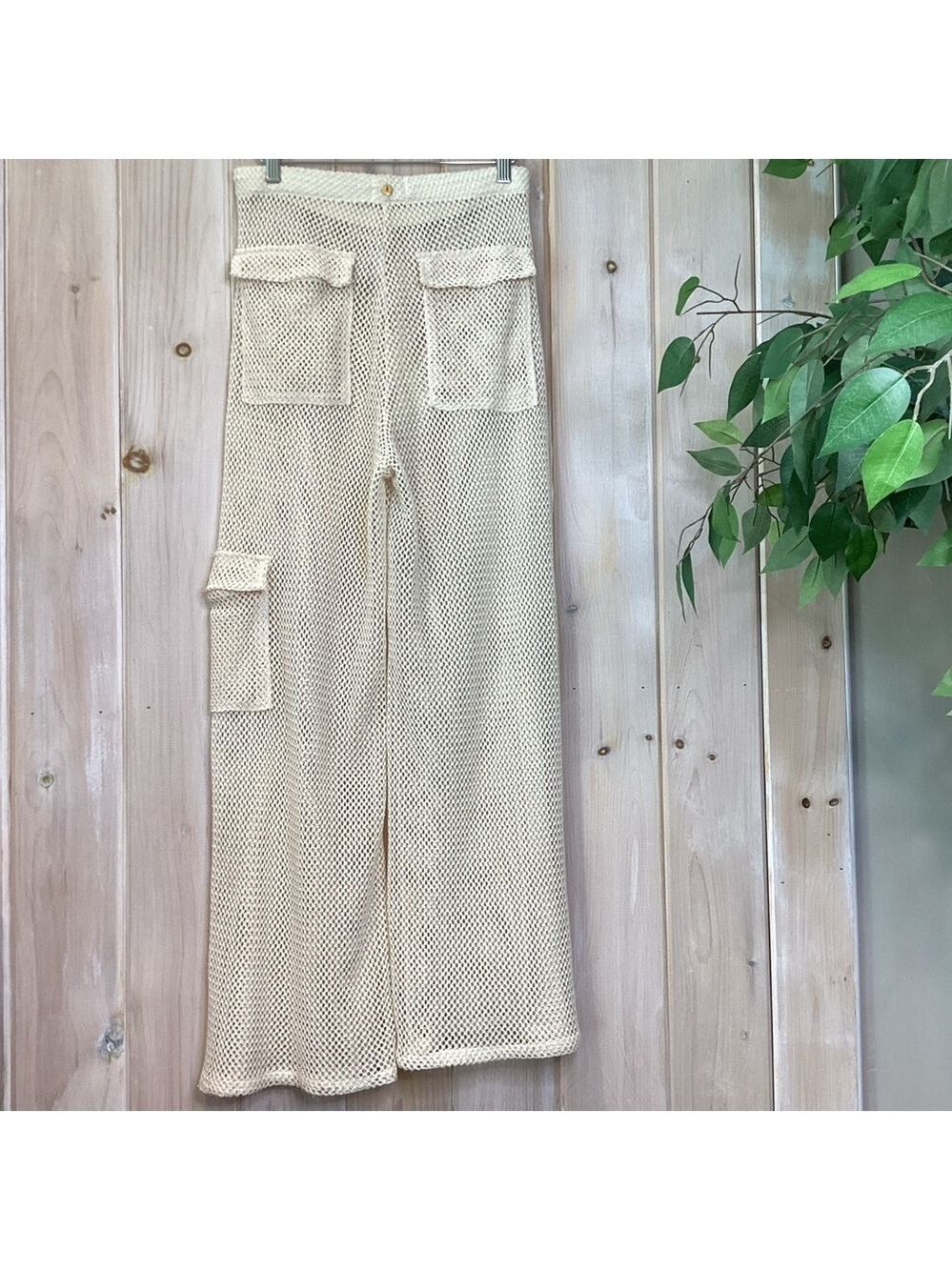 Palmacea Mesh Cargo  Swim Cover up Pants - Picture 3 of 5